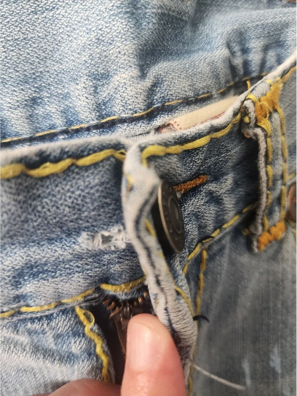 True Religion billy supert Light Wash Denim Jeans Size 36 33L